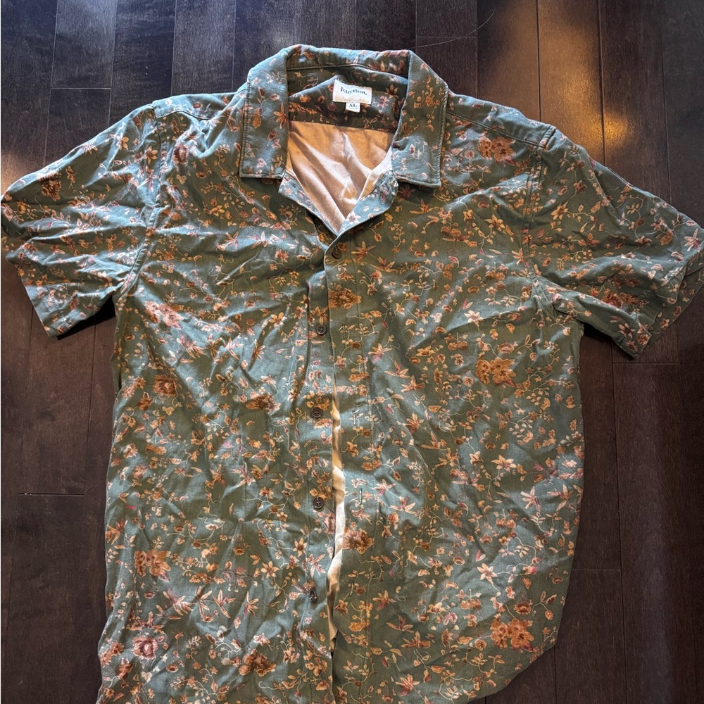 Floral Green Shirt